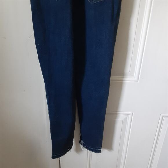 Levi's Overalls Blue Denim Women's Size 28 Side Zip Tapered Leg S40197 Cotton - Picture 11 of 15